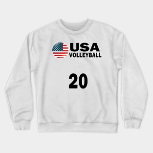 USA Volleyball #20 T-shirt Design Crewneck Sweatshirt